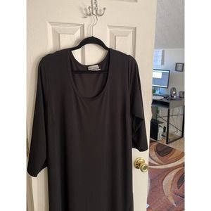 Jessica London Black Long Spandex/Poyester Plus Size Dress